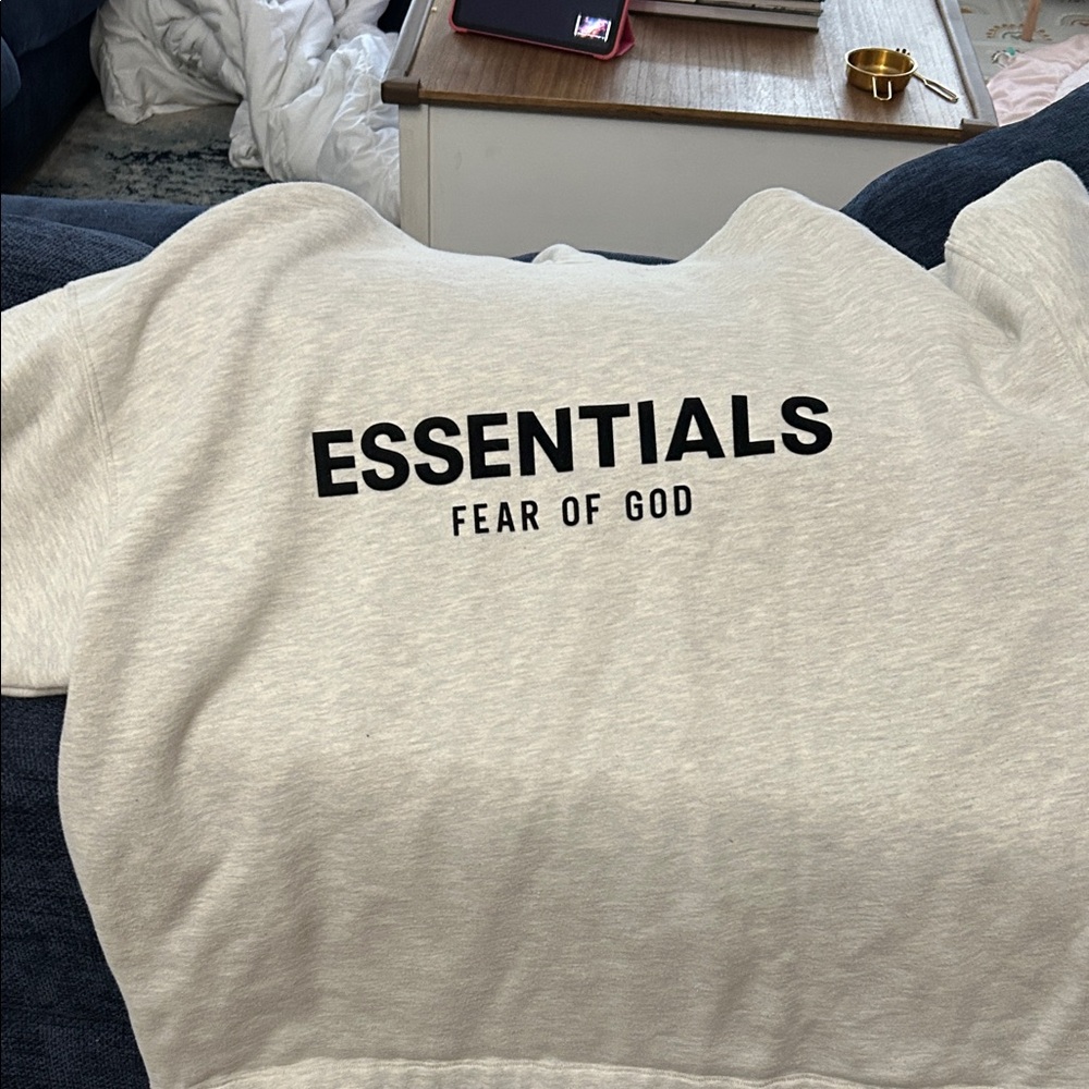 Fear of God Essentials Light Gray Crewneck